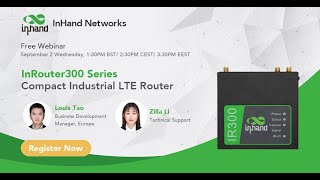 September 2020 Webinar: Introducing IR300 Compact Industrial LTE Router