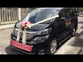 rental toyota vellfire wedding car sentosa jaya mobil pengantin surabaya