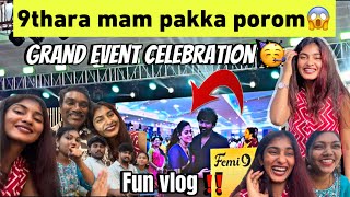 NAYANTHARA mam pathachiii 😱 | FEMI 9 grand event CELEBRATION VLOG 💥 | #hinanbargale