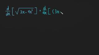 2.6 Chain Rule - Example 2 - sin(x^2 + 1)