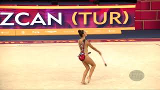 OZCAN Zeynep (TUR) - 2019 Rhythmic Worlds, Baku (AZE) - Qualifications Clubs