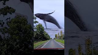 Wow , that is amazing | Blue whale is in the sea #scary #naturebature #dangerous