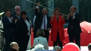 Germany's Martin Schulz holds final election rally