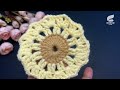 wow easy beautiful design how to crochet round placement thalposh doily mandala tablemat