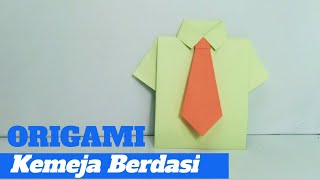Cara Membuat Origami Baju Kemeja | Origami Men's Shirts