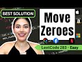 Move Zeroes - LeetCode 283 - Python #leetcode #leetcode75 #2pointers