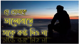 যে তোমাকে ভালোবাসে, তাকে কখনও কষ্ট দিওনা।Emotional story||status video||By the analysis creator.