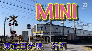 東武日光線　栗橋ー新古河　 MINI    踏切