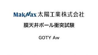 膜天井ボール衝突試験：GOTY Aw