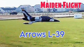 Quick Maiden Flight Of My New Arrows L-39 50mm EDF Jet!