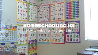 Homeschooling 101- How to guide for teaching 1-3 year olds