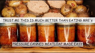 CANNING MEATLOAF FOR MY PREPPER PANTRY | ORIGINAL RECIPE FOR SUPPER EASY MEALS