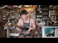 subtitled completed black bear leather shoes｜powerful norvegese｜brifth mr. hasegawa shine no.8⑥