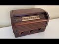 artisan handcrafted wood 1945 rca victor model 56x3 vacuum tube am radio