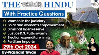 The Hindu Newspaper Analysis | 29 Oct 2024 | Current Affairs Today | Daily Current Affairs | StudyIQ