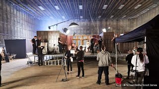 Explore behind the scenes of a film set with First day: on set (360 video)