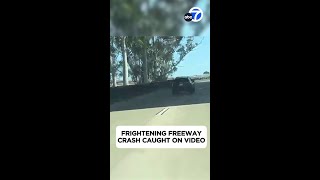 Driver Swerves Across All Freeway Lanes Slams Into Suv