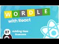 Make a Wordle Clone with React #7 - Adding New Guesses