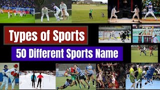 types of sports / different sports name / sports name / name of sports / sports types | all sports