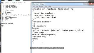 PLSQL: Functions Part-3