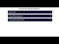Responsive FAQ accordion dropdown | HTML CCC and JavaScript Tutorial