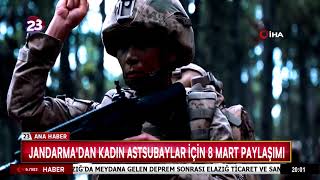 JANDARMA'DAN KADIN ASTSUBAYLAR İÇİN 8 MART PAYLAŞIMI