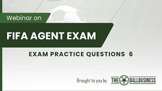 FIFA Agent 2024 Exam: Training Compensation and Solidarity Mechanism