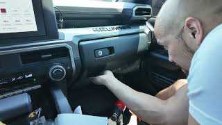 2025 Toyota 4Runner Topographic Map Glove Box Overlay Install