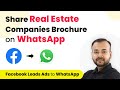 Share Your Real Estate Brochure PDF to Facebook Leads on WhatsApp using WhatsApp Cloud API
