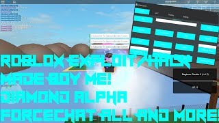 Roblox Exploit Hack Diamond Alpha Unpatched Forcechat All Float And More - exploits for roblox diamond