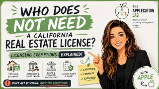 CA Real Estate Exam Prep: Licensing Exemptions Made Easy