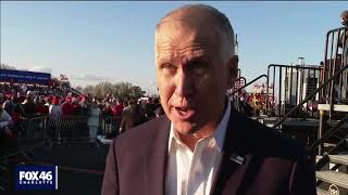 Tillis Speaks With Fox46 At Trump Rally In Hickory