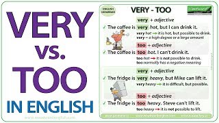 VERY vs. TOO | Learn English Grammar | Speak English Fluently