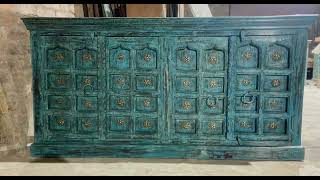 Rustic Beautiful Antique Sideboard Chest