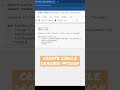 Create Circle Drawer! Python Turtle #shorts #python #programming #turtle #art