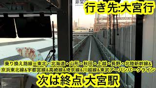 埼玉新都市交通ニューシャトル 2020系2124編成 鉄道博物館駅→大宮駅間 前面展望