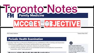 Toronto Notes || Family Medicine || PERIODIC HEALTH