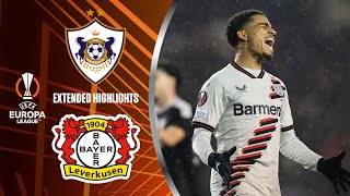 Qarabağ vs. Leverkusen: Extended Highlights | UEL Round of 16 1st Leg | CBS Sports Golazo