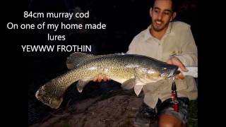 Crazy Murray cod surface hit
