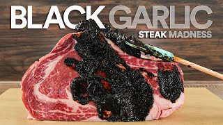 I dry-aged steaks in BLACK GARLIC ate it and this happened!