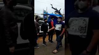 Queue for biryani at Hoskote, Bangalore