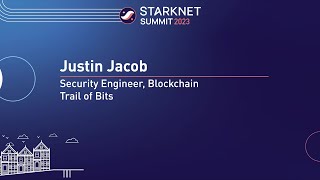 Security Track: Caracal - A New Static Analysis Framework for Cairo | Justin Jacob