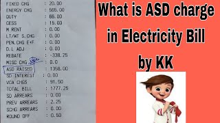 What is ASD Charges in Electricity bill..youtube.com/@karankushwaha4u