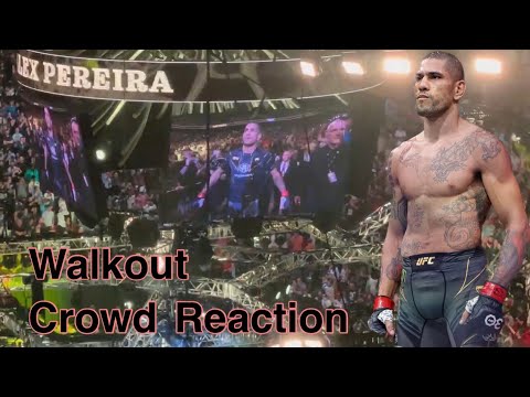 Alex Pereira Walkout UFC 287 Live Crowd Reaction - YouTube