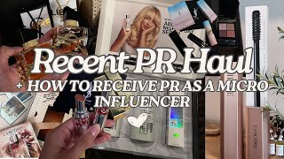 How to Get on the PR List for Brands + Huge PR Unboxing Haul | Tips for Micro Influencers