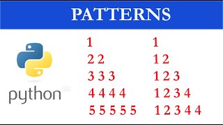 Print Numbers in Right angle Triangle- Python Patterns