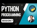 Session 7- Python Programming for Selenium