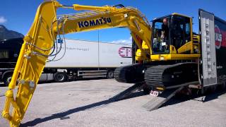 komatsu pc 170 unloading by markus EMT transport