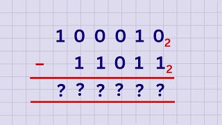 5 Simple Steps to Subtracting Binary Numbers | How to Subtract Binary Numbers | Binary Subtraction
