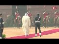 amir of qatar accorded ceremonial welcome at rashtrapati bhawan